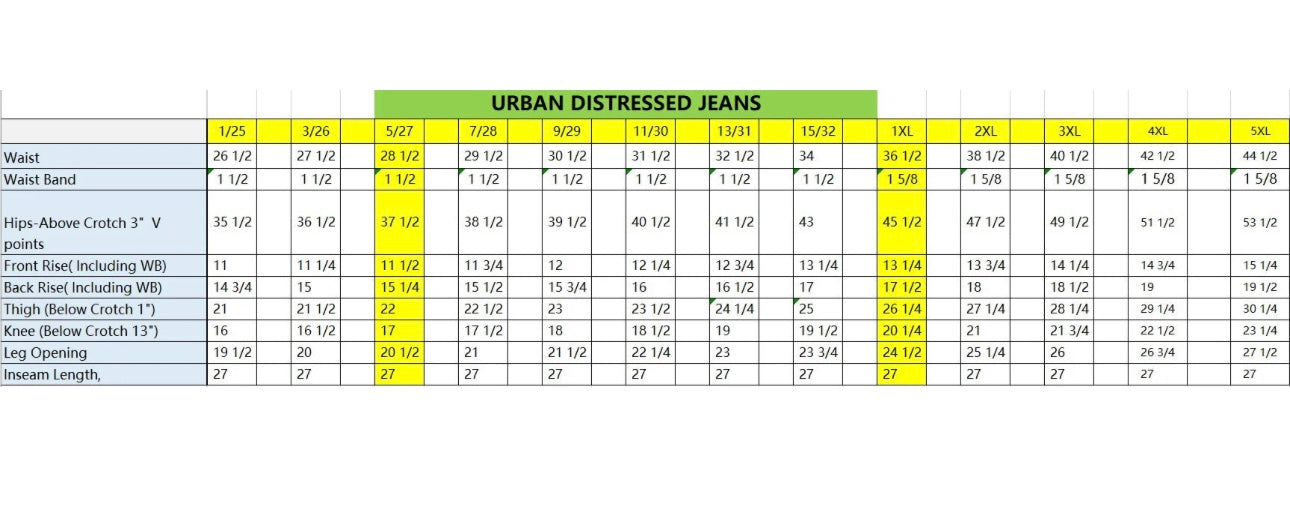 Black Urban Distressed Jeans