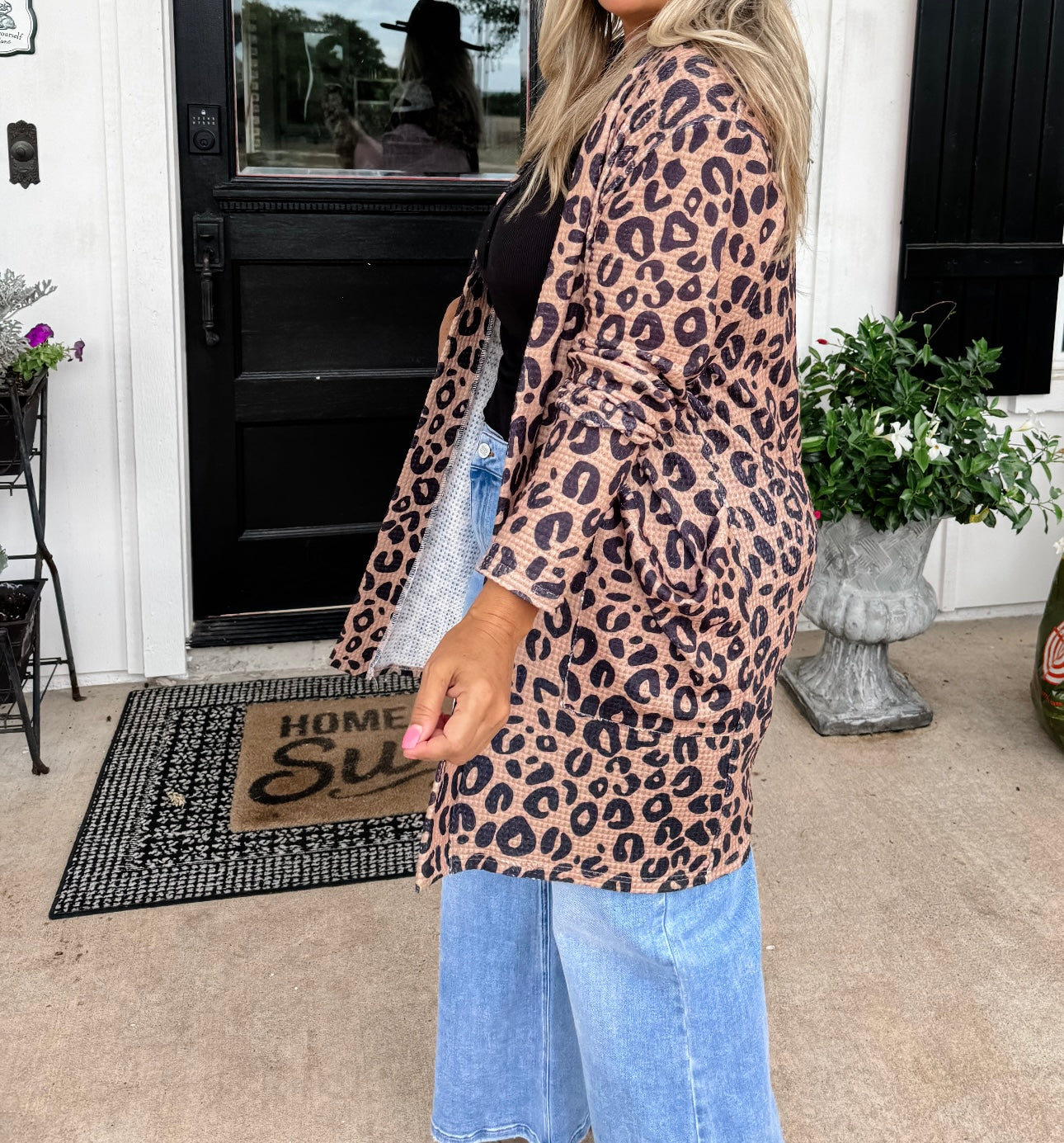 Cheetah Print Cardigan