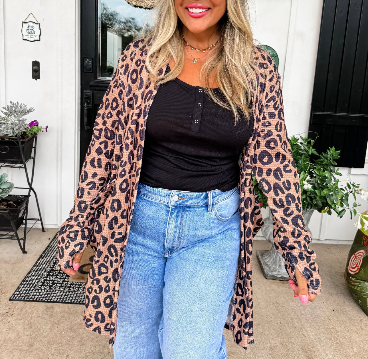 Cheetah Print Cardigan