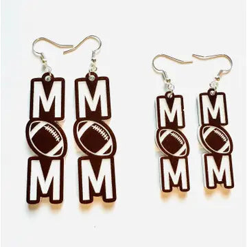 Mom Football Game Day Earrings